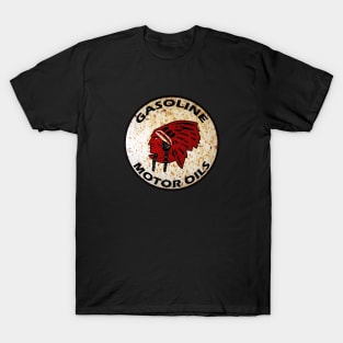 Red Indian Gasoline vintage sign rusted version T-Shirt